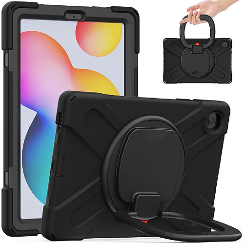 Coque en TPU avec béquille pivotante à 360° noir pour votre Samsung Galaxy Tab S6 Lite 10.4 P610/P615 2020