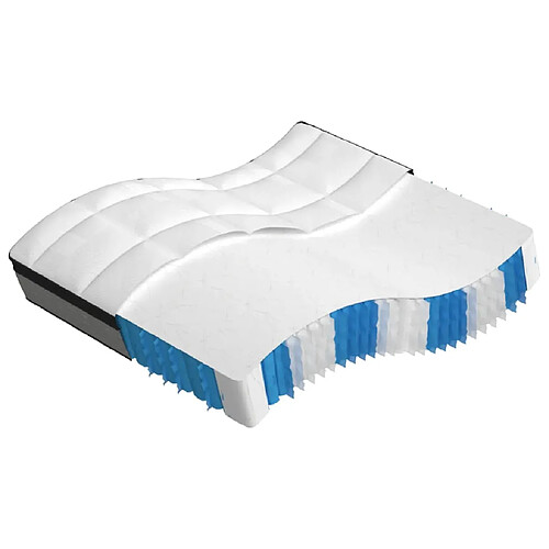 vidaXL Matelas à ressorts ensachés moyen plus 180x200 cm