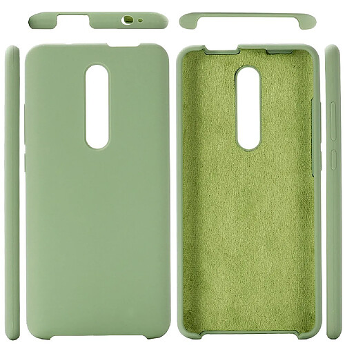 Coque en silicone liquide mou vert pour votre Xiaomi Redmi K20/K20 Pro/Mi 9T/Mi 9T Pro