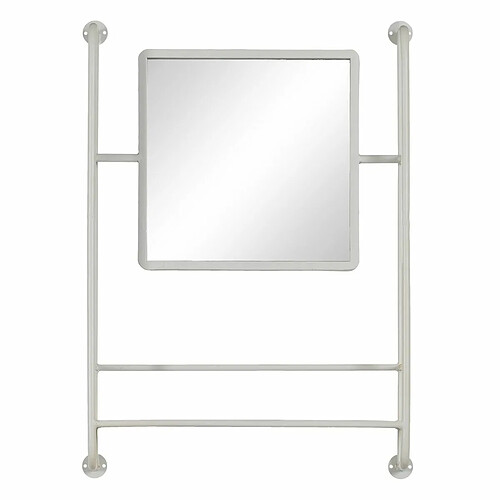 BigBuy Home Miroir mural Blanc Verre 52,5 x 12 x 73 cm