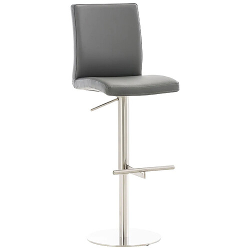 Non Tabouret de bar Cadiz simili cuir acier inoxydable