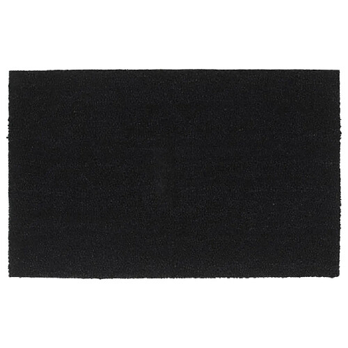 vidaXL Tapis de porte noir 50x80 cm fibre de coco touffeté