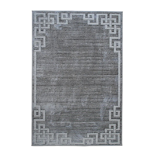 Thedecofactory BORGES ORIENT - Tapis graphique effet orient gris 160x230