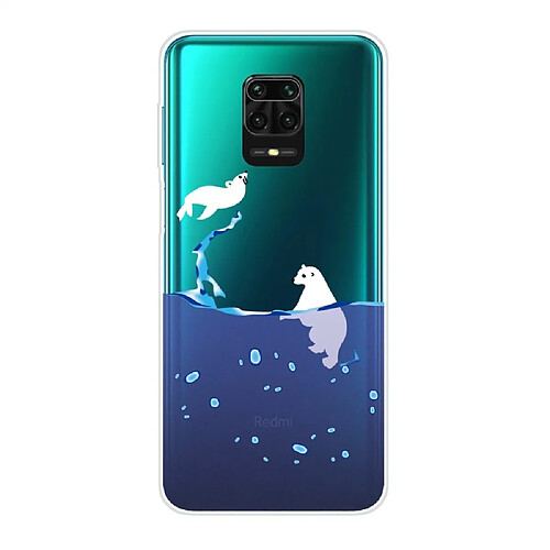 Coque en TPU impression de motif imd clair ours polaire pour votre Xiaomi Redmi Note 9 Pro Max/Note 9 Pro/Note 9S