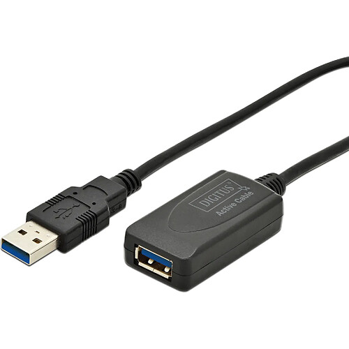 DIGITUS câble de rallonge actif USB 3.0, 5 m USB-A mâle - ()