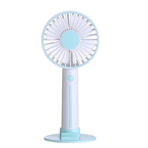 Mini Ventilateur Portatif Ventilateur De Bureau Rechargeable USB Avec Porte-Stylo Pour Téléphone Portable Miroir De Maquillage COULEUR BLEUE