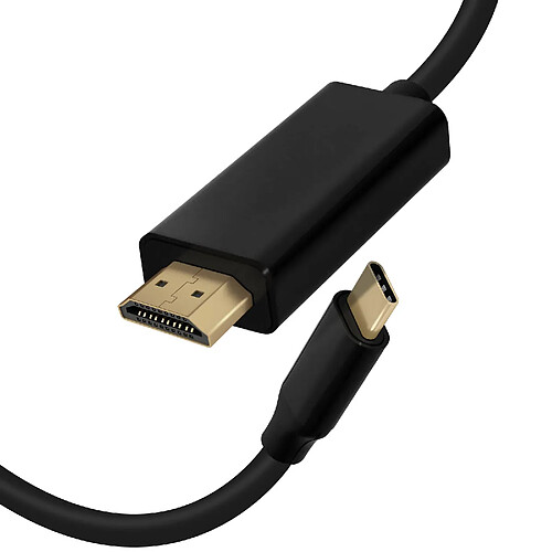 Avizar Câble USB-C vers HDMI Adaptateur video universel 2m - Noir