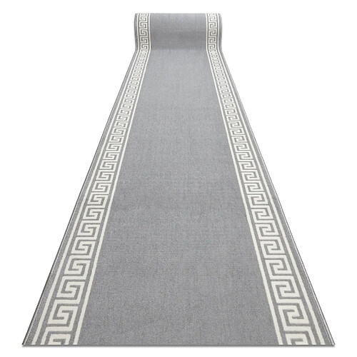 RUGSX TAPIS DE COULOIR BCF MORAD Grek grec gris 80 cm 80x230 cm