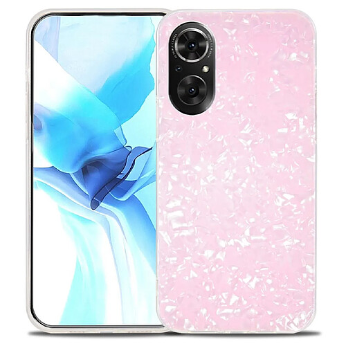 Coque en TPU + acrylique IPAKY anti-rayures, IMD, antichoc rose pour votre Honor 50 SE