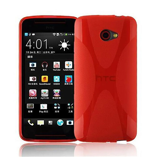 Cadorabo Coque HTC BUTTERFLY S Etui en Rouge