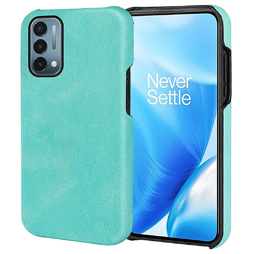 Coque en TPU + PU léger, vert clair pour votre OnePlus Nord N200 5G