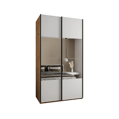 Abiks Meble Armoire à portes battantes Lux 4 245,5/140/64 2 portes