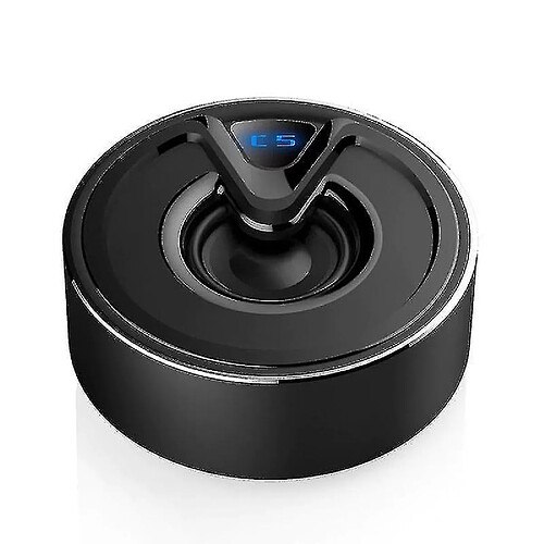 Universal Haut-parleur Bluetooth sans fil avec subwoofer mini (noir)