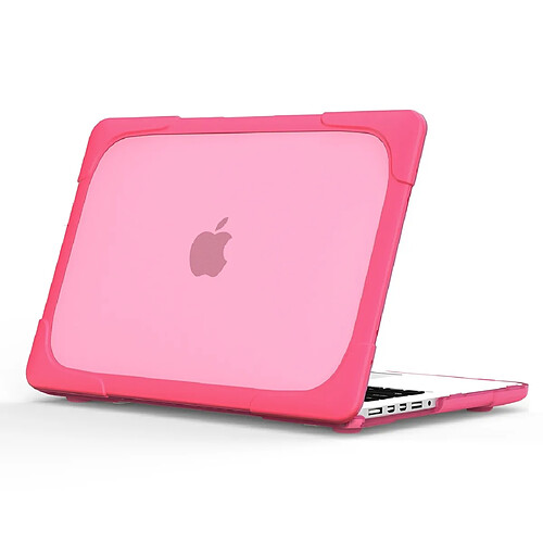 Wewoo Housse Coque Mac Pour MacBook Air 13,3 pouces A1932 2018 TPU + PC de protection ordinateur portable bicolore Rose rouge