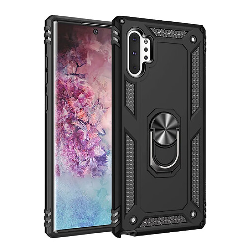 Coque en TPU hybride avec béquille noir pour votre Samsung Galaxy Note 10 Plus/Note 10 Plus 5G