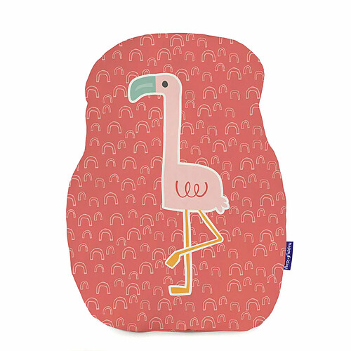 Happy Friday Coussin HappyFriday Moshi Moshi Multicouleur Flamant rose 40 x 30 cm