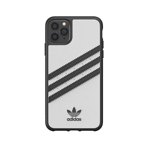 Adidas Coque de Protection pour iPhone 11 Pro Max Originals 3 Stripes Blanc