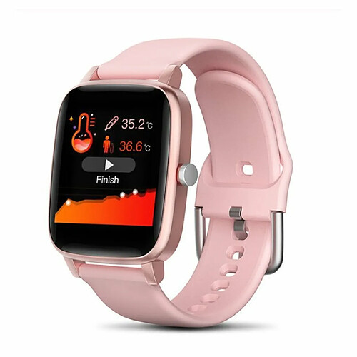 Montre Intelligente Moniteur De Pression Artérielle Sport Tracker Fitness Hommes Femmes Bracelet Intelligent Smartwatch Rose