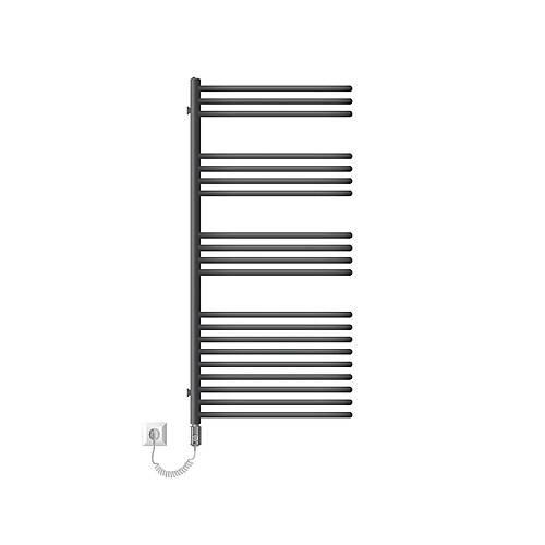 LuxeBath Radiateur Partition 500x1200 mm anthracite moderne avec élément chauffant 1200W