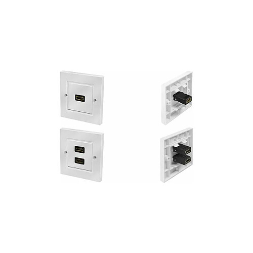 LogiLink Plastron HDMI, femelle HDMI - femelle HDMI, blanc ()