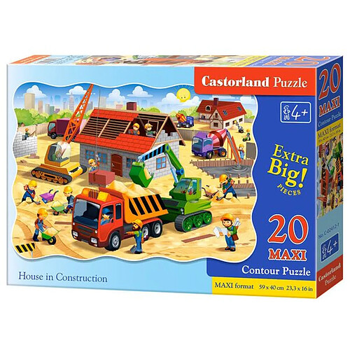 House in Construction,Puzzle 20TeileMaxi - Castorland