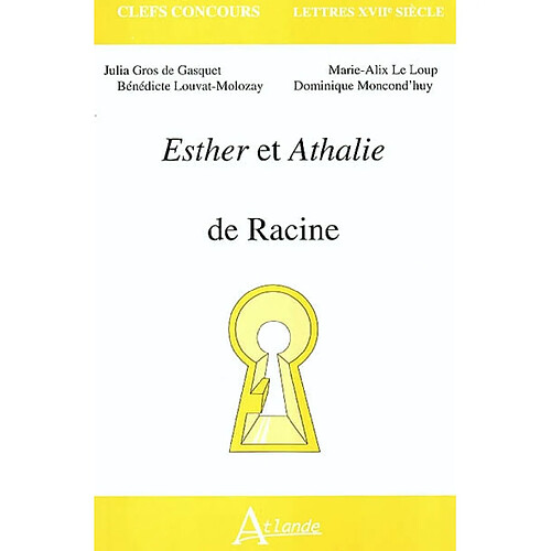 Esther et Athalie de Racine · Occasion