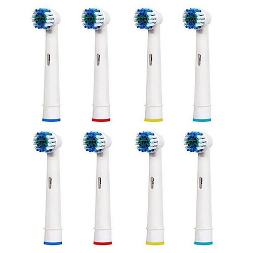 8 Têtes de brosse de rechange Blanc Cenocco CC9029