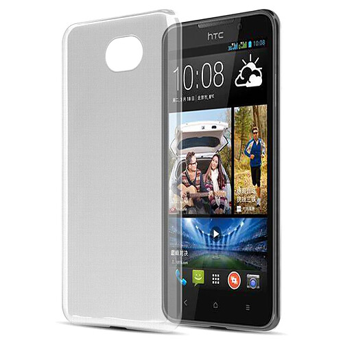 Cadorabo Coque HTC Desire 316 / 516 Etui en Transparent