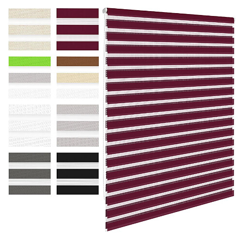 Ecd Germany Store double bordeaux, 70x230 cm, Klemmfix sans perçage