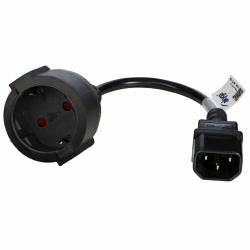 Akyga AK-PC-10A câble électrique Noir CEE7/4 (Power cable Akyga AK-PC-10A IEC C14 CEE 7/4 250V/50Hz 15cm)