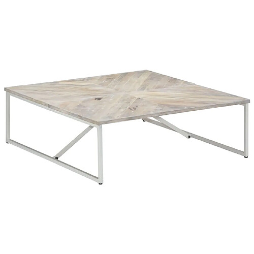 Maison Chic Table basse,Table Console Table d'appoint, Table pour salon 110x110x36 cm Bois de manguier solide -MN44848