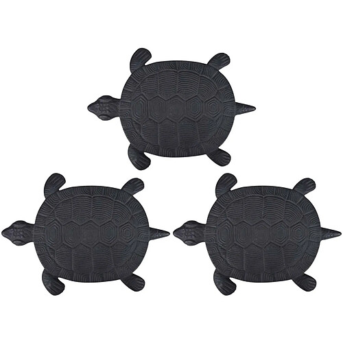 Esschert Design Pas japonais motif tortue Lot de 3.