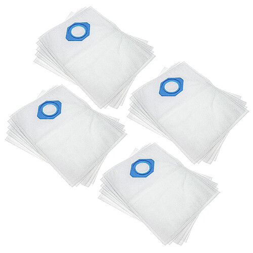 vhbw 20x Sacs compatible avec Nilfisk GA 70, 545 HS, GA 71, GD 90 aspirateur - microfibres non tissées, 37,8cm x 29,8cm, blanc