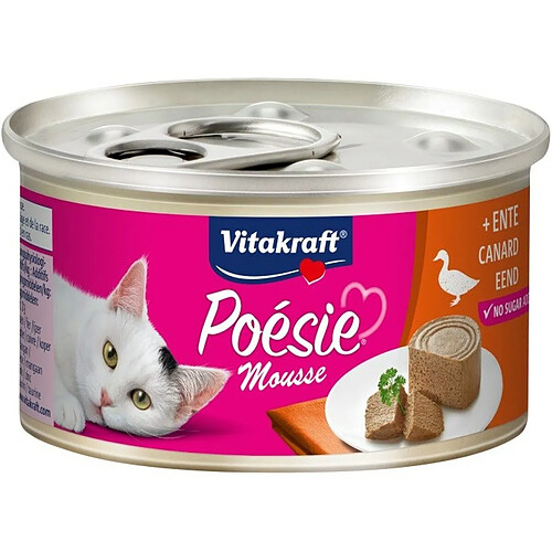 Aliments pour chat Vitakraft Poésie Mousse Canard 85 g