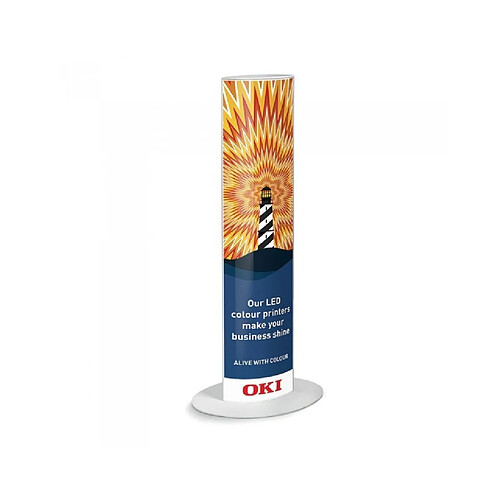 OKI Totem Métallique A3 autoportant pour Bannière 30cm x 90cm originale / 09006044