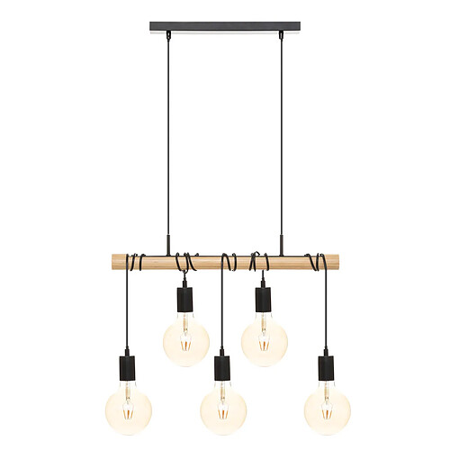 Atmosphera, Createur D'Interieur Suspension Jake 120x5 cm en métal Noir - ATMOSPHERA