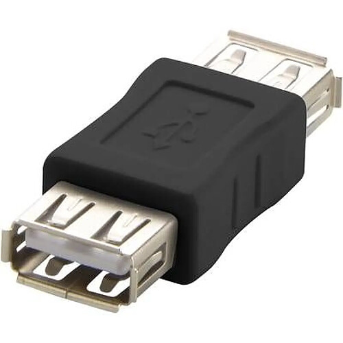 Adaptateur USB 2.0 Renkforce rf-usba-04 - [1x USB 2.0 type A femelle - 1x USB 2.0 type A femelle] - noir