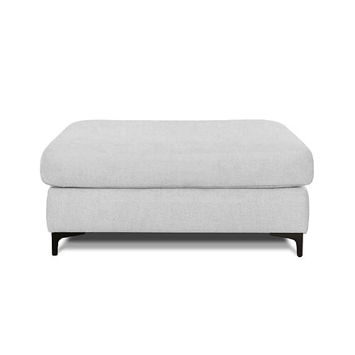 MAISON AUBERTIN Pouf Fiesole Tissu Gris clair