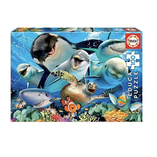 Educa Borras PUZZLE 100 PIECES SELFIE SOUS L'EAU