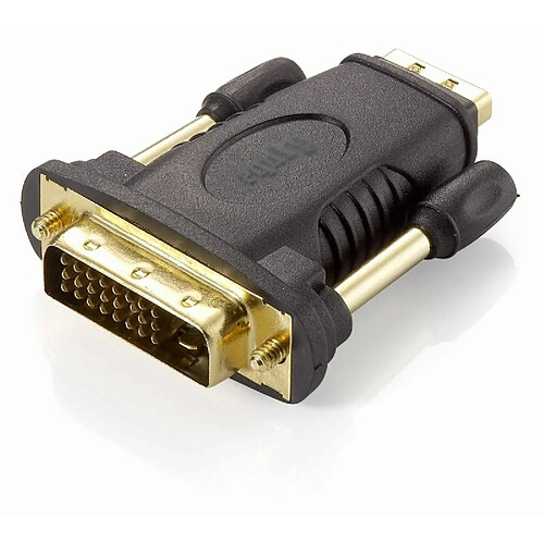 Convertisseur Hdmi/-Dvi Numérique 24+1 Adaptateur F->M Noir