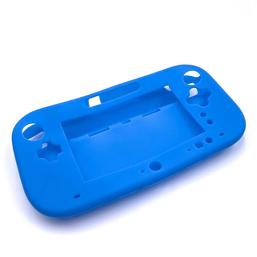 vhbw Couvercle, étui silicone bleu pour Nintendo Wii U Gamepad console de jeux, manette