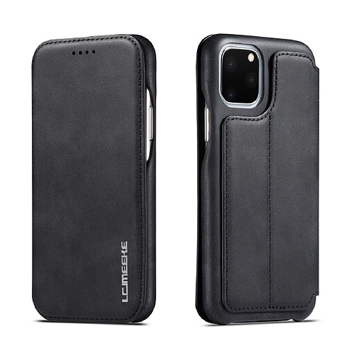 Wewoo Coque Pour iPhone 11Pro Max Hon Série Antique Etui en cuir avec fentes cartes & support & portefeuille Noir