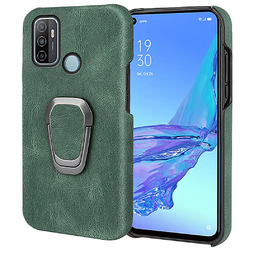 Coque en TPU + PU anti-chocs avec béquille, vert pour votre Oppo A53(2020)/A32 (2020)