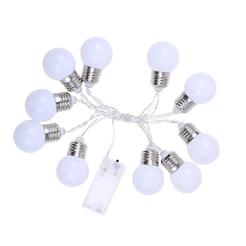 10 Guirlande Lumineuse D'ampoule De Guirlande Lumineuse Menée Par Ficelle Pour La Guirlande Extérieure De Jardin