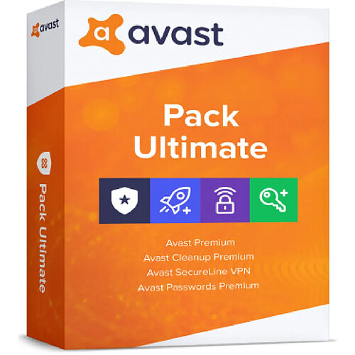 Avast Ultimate - Licence 1 an - 10 appareils - A télécharger