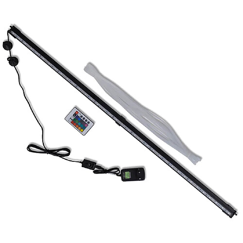 vidaXL Lampe LED de bulles d'aquarium RVB 94 cm