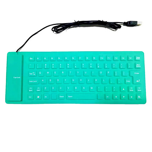 Clavier d'ordinateur 85 touches en silicone, clavier souple et silencieux, clavier filaire USB, mini-ordinateur portable, clavier pliable et étanche