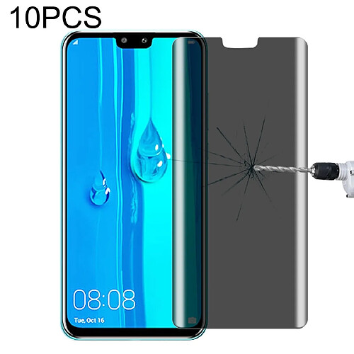 Wewoo Film de verre trempé Pour Huawei Enjoy 9 Plus 10 PCS 9HProtection d'écran anti-refletsintimitédureté de 180 °