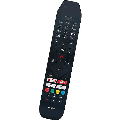 Universal Allimité RC 43140 Remote Remplace pour Hitachi TV par YouTube Netflix 65HL8000 65HL7000