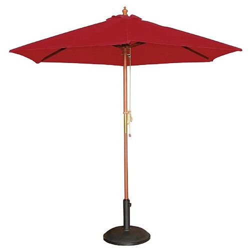 Parasol de Terrasse Rouge Professionnel à Poulie de 3 m - Bolero